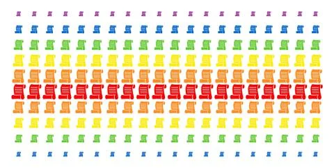 Script Roll Shape Halftone Spectral Grid Stock Illustration