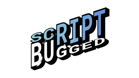 SCRIPT vs BUGGED, 3D Text Animation in Isometric View with Opposite Word Motion Stock Footage 314263930