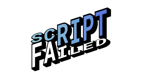 SCRIPT vs FAILED, 3D Text Animation in Isometric View with Opposite Word Motion 스톡 동영상 314263934