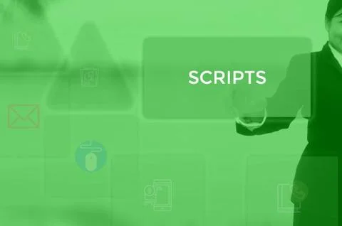 SCRIPTS - technology and business concept Stock Photos