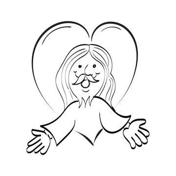 Scripture Illustration for Tattoo design. Stock Illustration