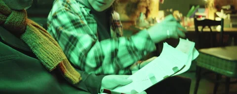 Scriptwriter and Clown Working on Circus Act 스톡 동영상 168731134