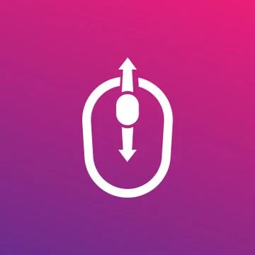 Scroll up and down icon Illustrazione stock