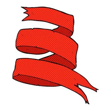 Scroll banner comic cartoon Stock Illustration