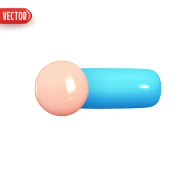 Scroll bar control button regulator on off. Realistic 3d design element In pl Stock Illustration