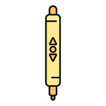 Scroll bar control icon indicating user navigation Stock Illustration