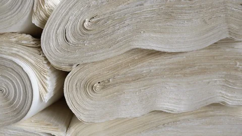 Scroll of chinese handmade rice paper (xuan paper) Stock Footage 107428441