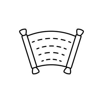 Scroll, Christianity icon. Simple line, outline vector religion icons for ui and Stock Illustration