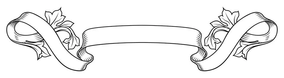 Scroll Crest Heraldic Filigree Pattern Motif Stock Illustration