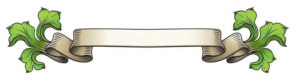 Scroll Crest Heraldic Filigree Pattern Motif Stock Illustration