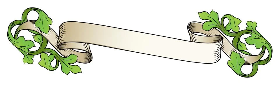 Scroll Crest Heraldic Filigree Pattern Motif Illustrazione stock