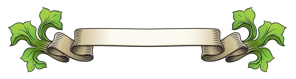 Scroll Crest Heraldic Filigree Pattern Motif Stock Illustration