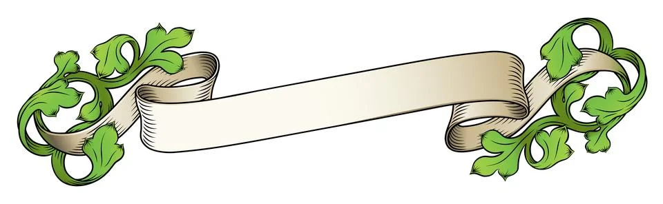 Scroll Crest Heraldic Filigree Pattern Motif Stock Illustration