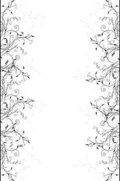 Scroll design Elegant scroll design, isolated and grouped objects on white... Stockfoto's
