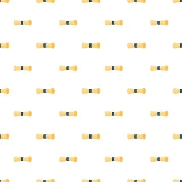 Scroll diploma paper certificate seamless pattern animation Stock Illustration