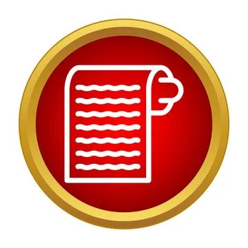 Scroll document icon showing ancient script concept Illustration