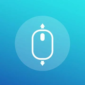Scroll down and up icon Stock Illustration