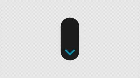 Scroll down Animation with Transparent background 4k Stock Footage 297004831