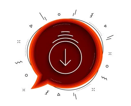 Scroll down arrow line icon. Scrolling screen sign. Swipe page. Vector 스톡 일러스트