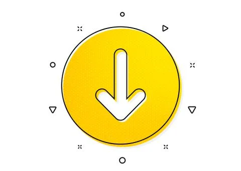 Scroll down button icon. Scrolling screen sign. Swipe page. Vector Illustrazione stock