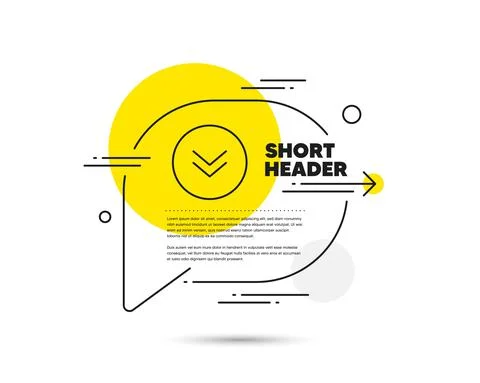 Scroll down button line icon. Scrolling screen sign. Swipe page. Vector イラスト素材