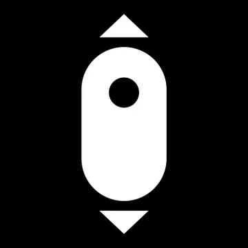 Scroll down computer mouse icon . Illustrazione stock