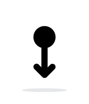 Scroll down gesture abstract icon. Stock Illustration
