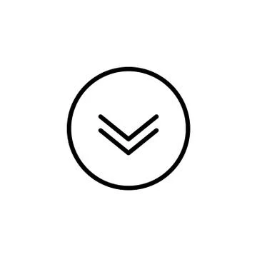 Scroll down icon. Vector scrolling sybmol for web design Stock Illustration