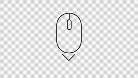 Scroll down line animation set Stock Footage 325399821