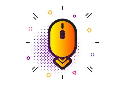 Scroll down mouse icon. Scrolling screen sign. Swipe page. Vector 스톡 일러스트