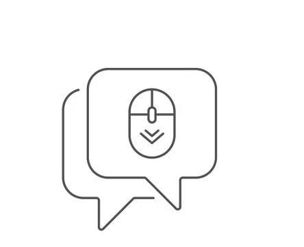 Scroll down mouse line icon. Scrolling screen sign. Swipe page. Vector 스톡 일러스트