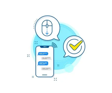 Scroll down mouse line icon. Scrolling screen sign. Swipe page. Vector イラスト素材