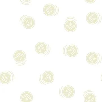 Up scroll glyph seamless pattern Illustrazione stock