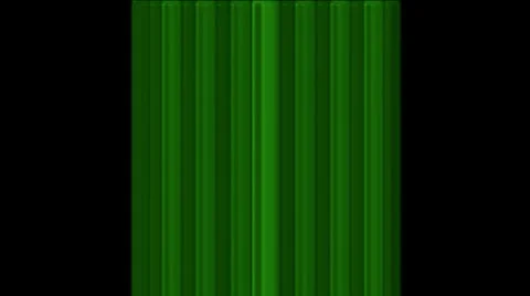 Scroll green metal lines panel in space,flowing blinds,web tech board,computer Stock Footage 8838370