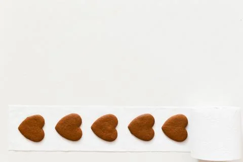 Scroll of hearts, coiling of lost hearts. lonely people without love Stock Photos