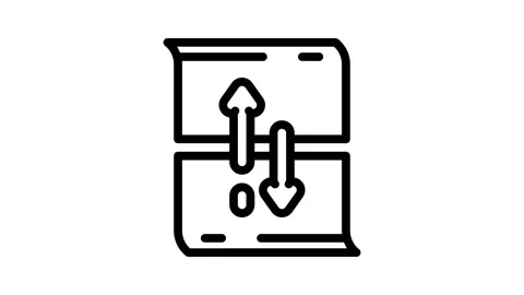 Scroll hijacking ux ui design line icon animation Stock Footage 326756993