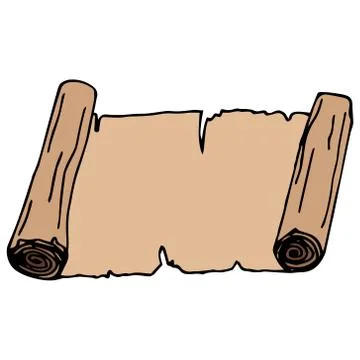 Scroll icon. Stock Illustration