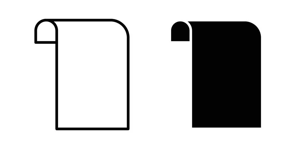 Scroll icon or illustration vector symbols Stockillustratie