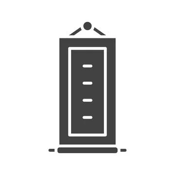 Scroll icon vector image. 스톡 일러스트