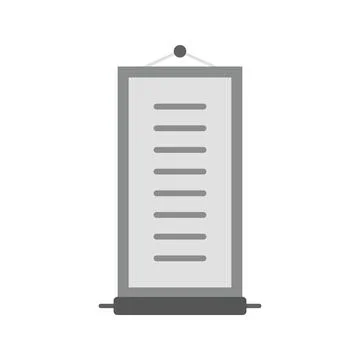 Scroll icon vector image. Illustrazione stock