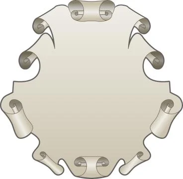 Scroll illustration Illustrazione stock