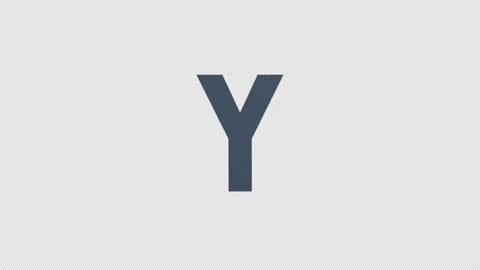 Scroll Letter Y. Rolling Letter. Transparent Background. Alpha Channel Stock Footage 294877463