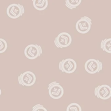 Up scroll line seamless pattern Illustrazione stock