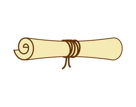 Scroll old isolated. paper roll. Vector illustration Stock Illustration