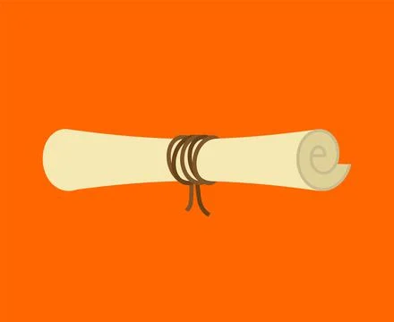 Scroll old isolated. paper roll. Vector illustration 스톡 일러스트