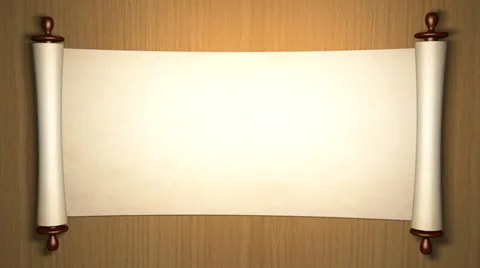 Scroll of old parchment Stock Footage 24742070