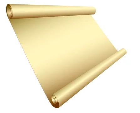 Scroll - old parchment Illustrazione stock