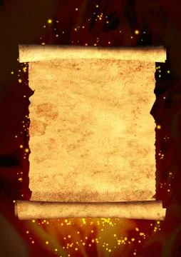 Scroll of old parchment Stock Illustration