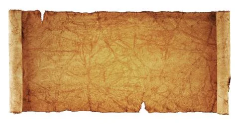 Scroll of old parchment Stock Photos