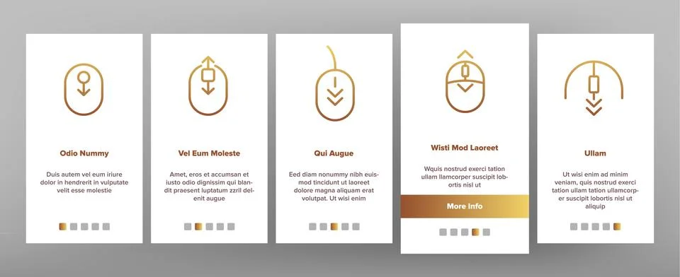 Scroll Onboarding Vector Stock Illustration